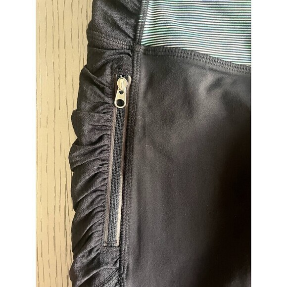 Lululemon Run in the Sun Crop Leggings Size 8-Deep Coal/Wee Are From Space Multi - Picture 4 of 10